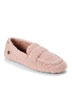 Dearfoams Hazel Teddy Loafer - Pink