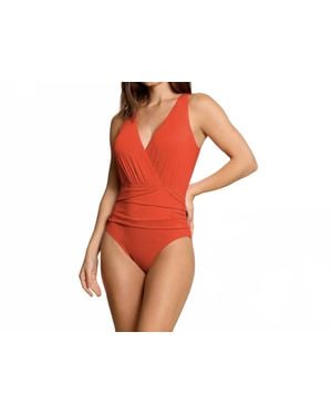 Jantzen Solid Jewel Portrait Back One Piece - Black