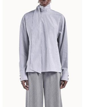 Maria McManus Scarf Long Sleeve Blouse - Blue