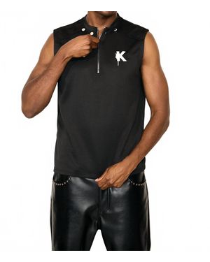 KnotWtr Chrome Studded Vest - Black