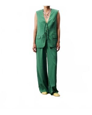 FRNCH Atins Sleeveless Blazer Vest - Green
