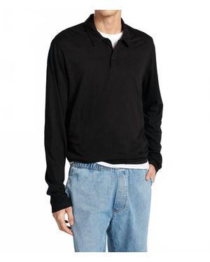 Cotton Citizen Ls Polo Shirt - Black