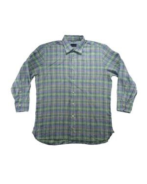 Calder Carmel Plaid Long Sleeve Shirt - Blue