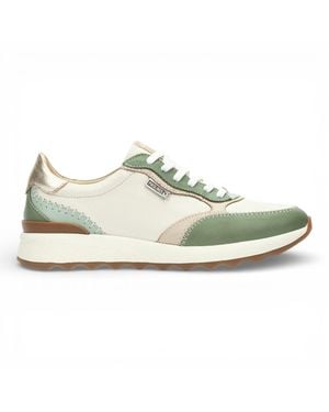 Pikolinos Leather Lace Up Sneaker Sneakers Shoes - White