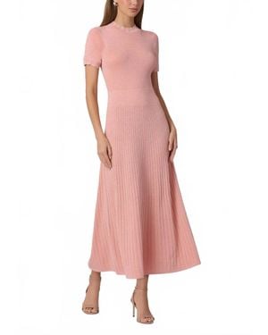 Shoshanna Darby Knit Midi Dress - Pink