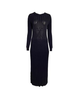 MAX MARA ACERI KNIT LONG DRESS ニット Max Mara Aceri Knit Long Dress in Brown | Lyst