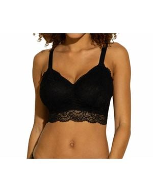 Cosabella Courtney Wireless Fashion Curvy Bralette - Black