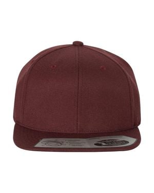 Flexfit 110 Flat Bill Snapback Cap - Red