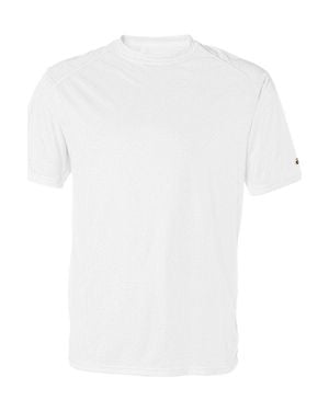 Badger B-Core Sport Shoulders T-Shirt - White
