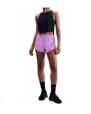 Nike Aeroswift Dri-Fit Adv Mid-Rise Brief-Lined 3" Running Shorts - Purple
