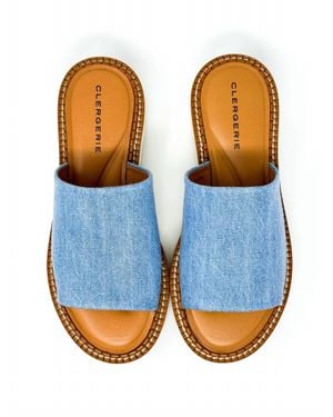 Robert Clergerie Fast Platform Slide Sandals - Blue