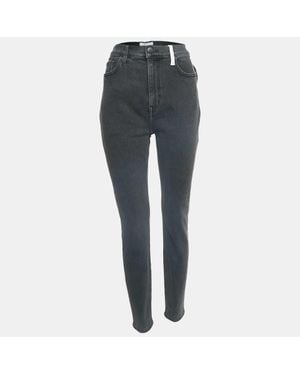 Current/Elliott T Denim The Ultra High Waist Skinny Jeans L Waist - Gray