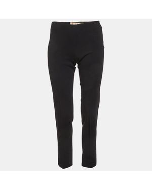 Marni Stretch Crepe Tailored Pants - Black