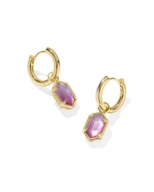 Kendra Scott Hallie Huggie Earrings - Metallic
