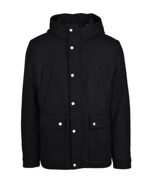 Jack & Jones Parka With Quilted Interior And Functional Pockets - Black