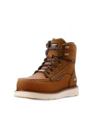 Ariat Rebar Wedge Moc Toe Boots - Brown