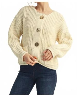 Jodifil Front Button Cardigan - Blue