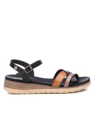 Xti Low Wedge Strappy Sandals By - Blue