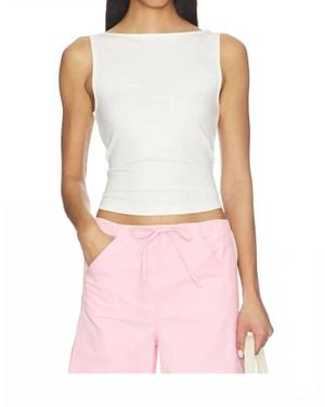 Joe's Jeans Boatneck Tank Top - White
