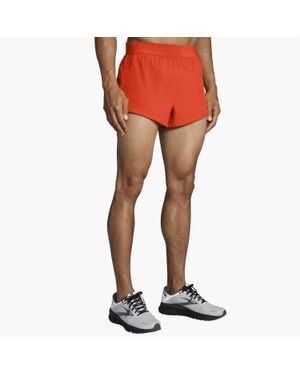 Brooks Sherpa 3" Split Short - Orange