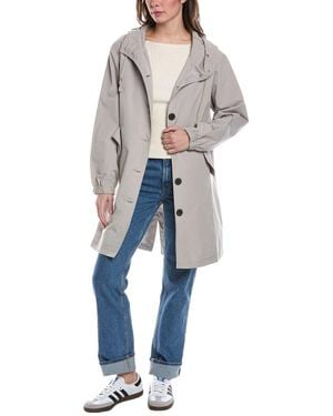 RENE LION Long Rain Wind Jacket - Blue