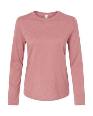 Bella Canvas Jersey Long Sleeve Tee - Pink