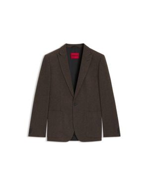 HUGO Extra-Slim-Fit Blazer - Brown