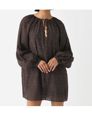 Peony Forever Mini Dress - Black