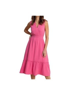 Southern Tide Adley Midi Dress - Pink