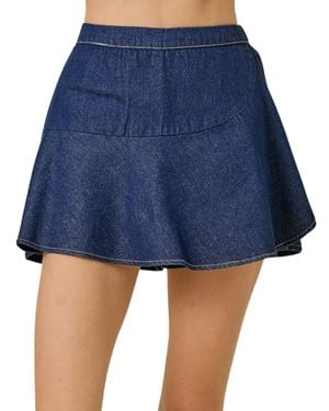 Day + Moon A Love So True Wrap Skort - Blue