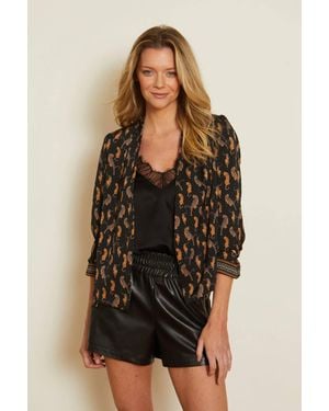 Caballero Kinsley Moderne Geo Blazer - Black