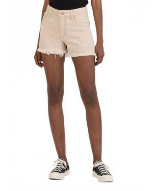 Kut From The Kloth Jane High Rise Long Jean Short - Natural