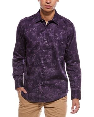 Robert Graham Tourneau Woven Shirt - Purple