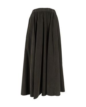 Aspesi Pleated Midi Skirt - Black