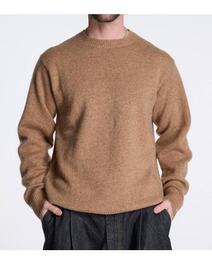 Pendleton Shetland Wool Crew Sweater - Brown