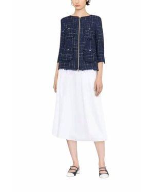 Herno Three Quarter Casual Jacket - Blue