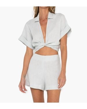 JBQ Amalia High Waist Shorts - White