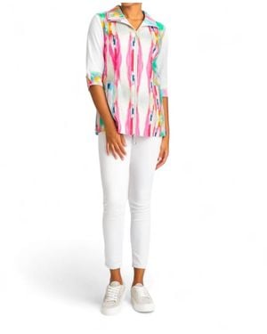 Berek Colorful Vertical Vest - White