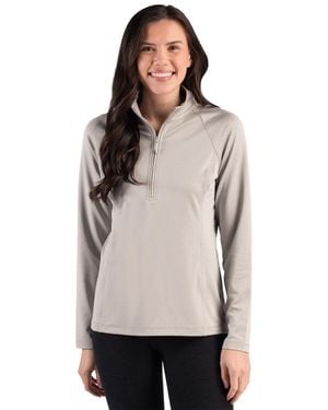 Clique Dash Recycled Quarter Zip Sweatshirt - Gray