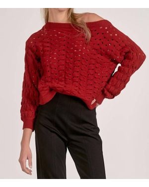 Elan Adrienne Sweater - Red