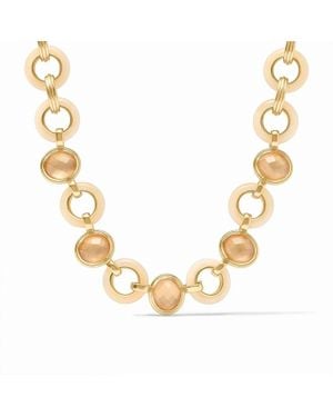 Julie Vos Carnaby Stone Necklace - Metallic