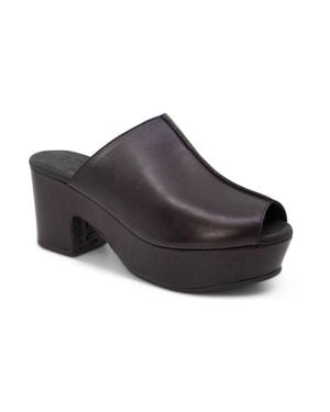 Chocolat Blu Gadis Platform Slides - Black