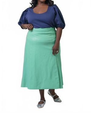 Tanya Taylor Argo Midi Skirt - Green