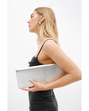MARCELLA Belle Leather Clutch - Natural