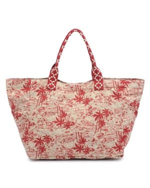 Urban Expressions Marbella Print Tote Bag - Red