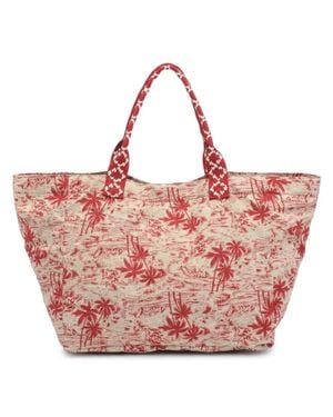 Urban Expressions Marbella Print Tote Bag - Red