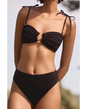 Montce Tori Bandeau Bikini Top - Black