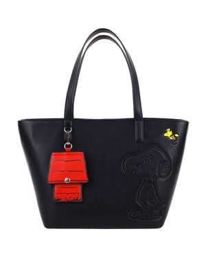 Danielle Nicole Danielle Nicole Peanuts Snoopy Minimal Tote Bag With Doghouse Cardholder - Red