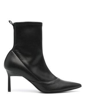 Calvin Klein Geo Stil Stretch Ankle Boot - Black