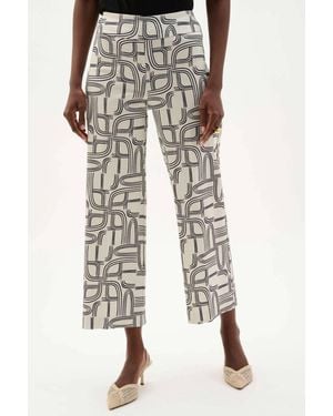 Joseph Ribkoff Millennium Geometric Print Wide Leg Pants - Multicolor